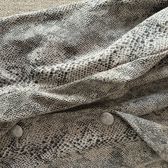 NWT INC International Concepts Snake Skin Belted Coat 3X - Picture 4 of 5